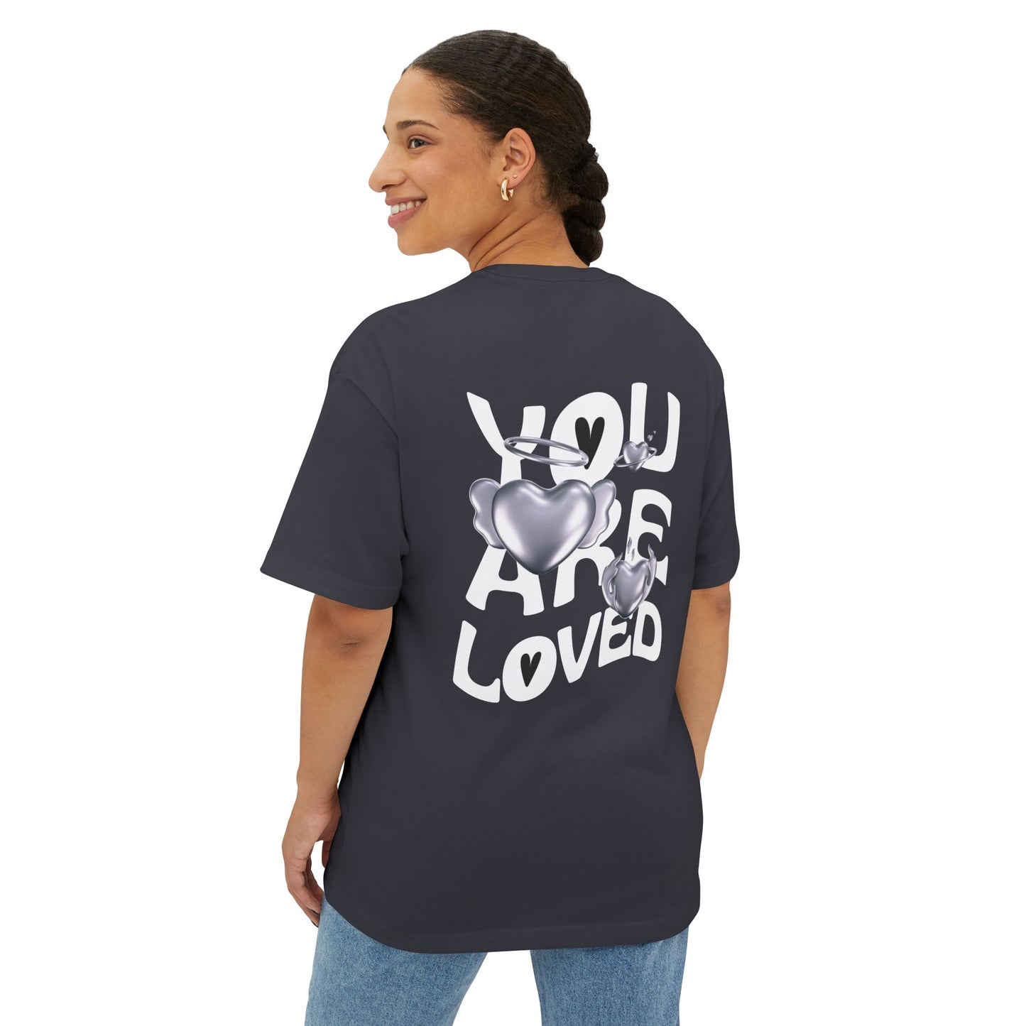 "You are Loved" - Unisex Oversized Boxy Tee