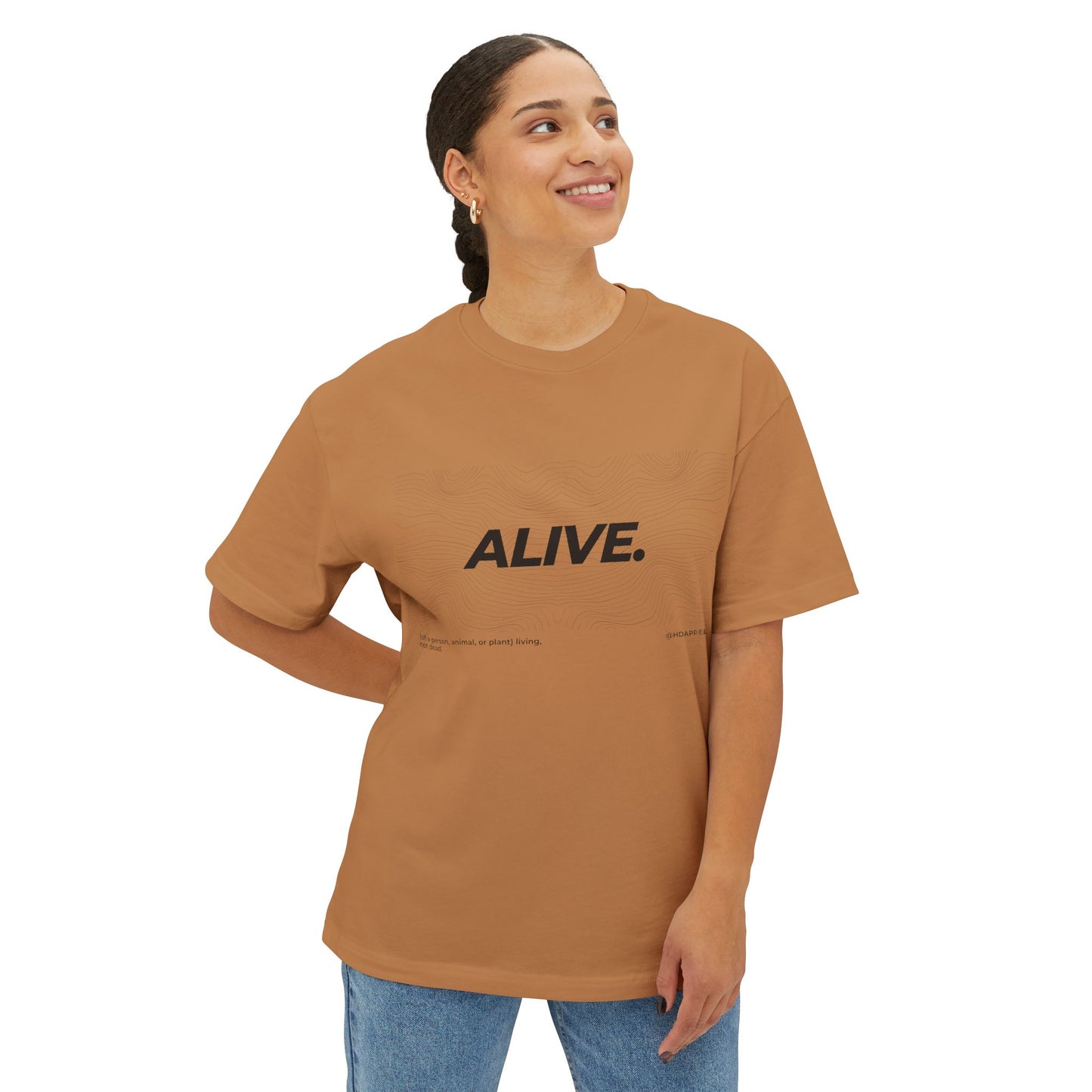 "ALIVE" - Unisex Oversized Boxy Tee