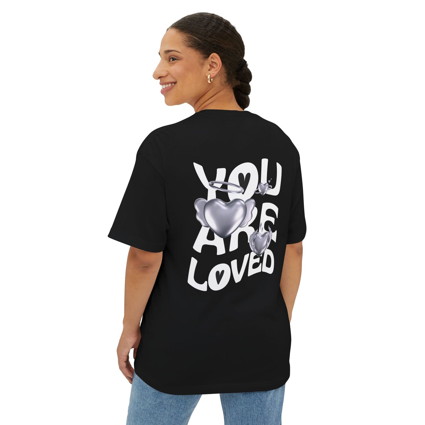 "You are Loved" - Unisex Oversized Boxy Tee