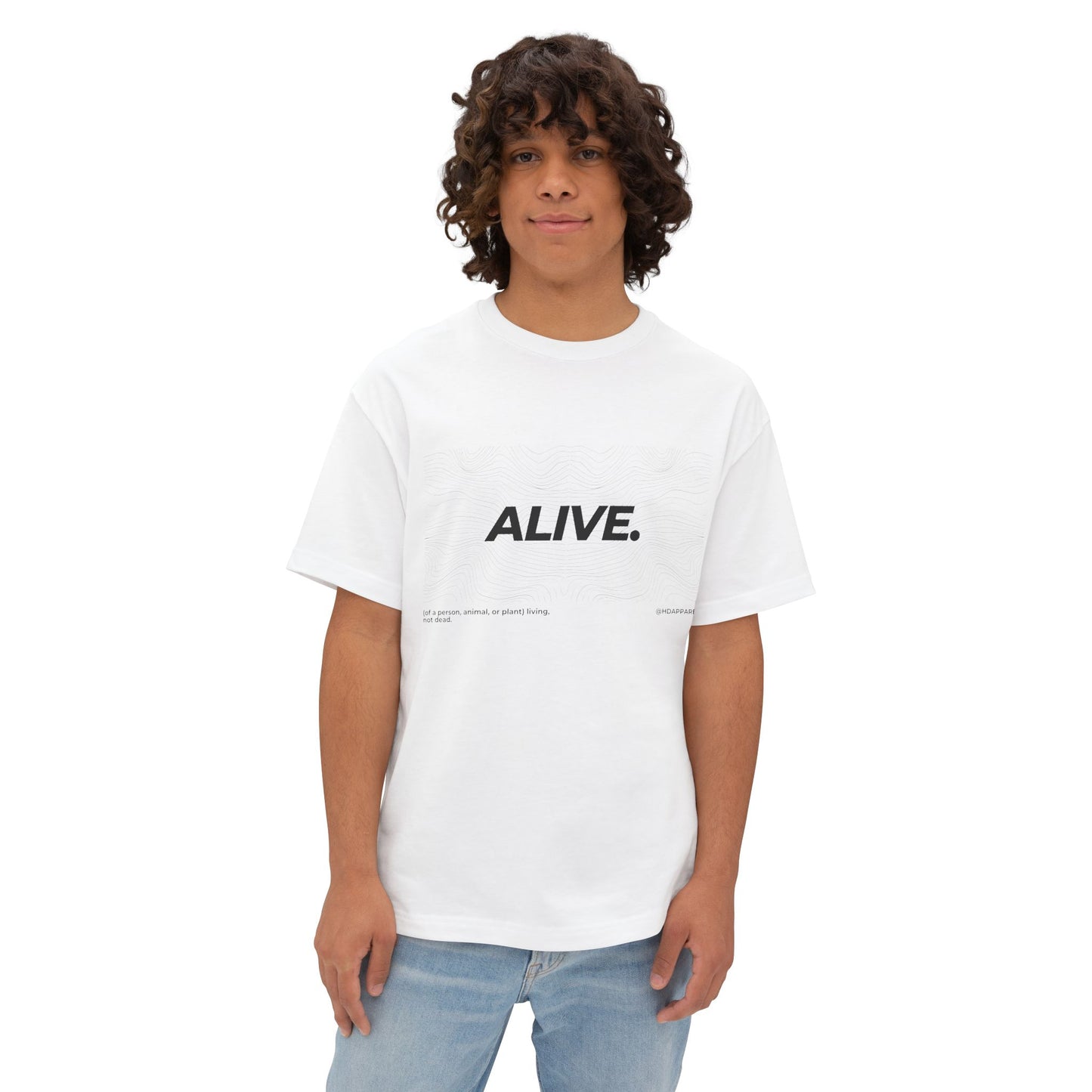 "ALIVE" - Unisex Oversized Boxy Tee